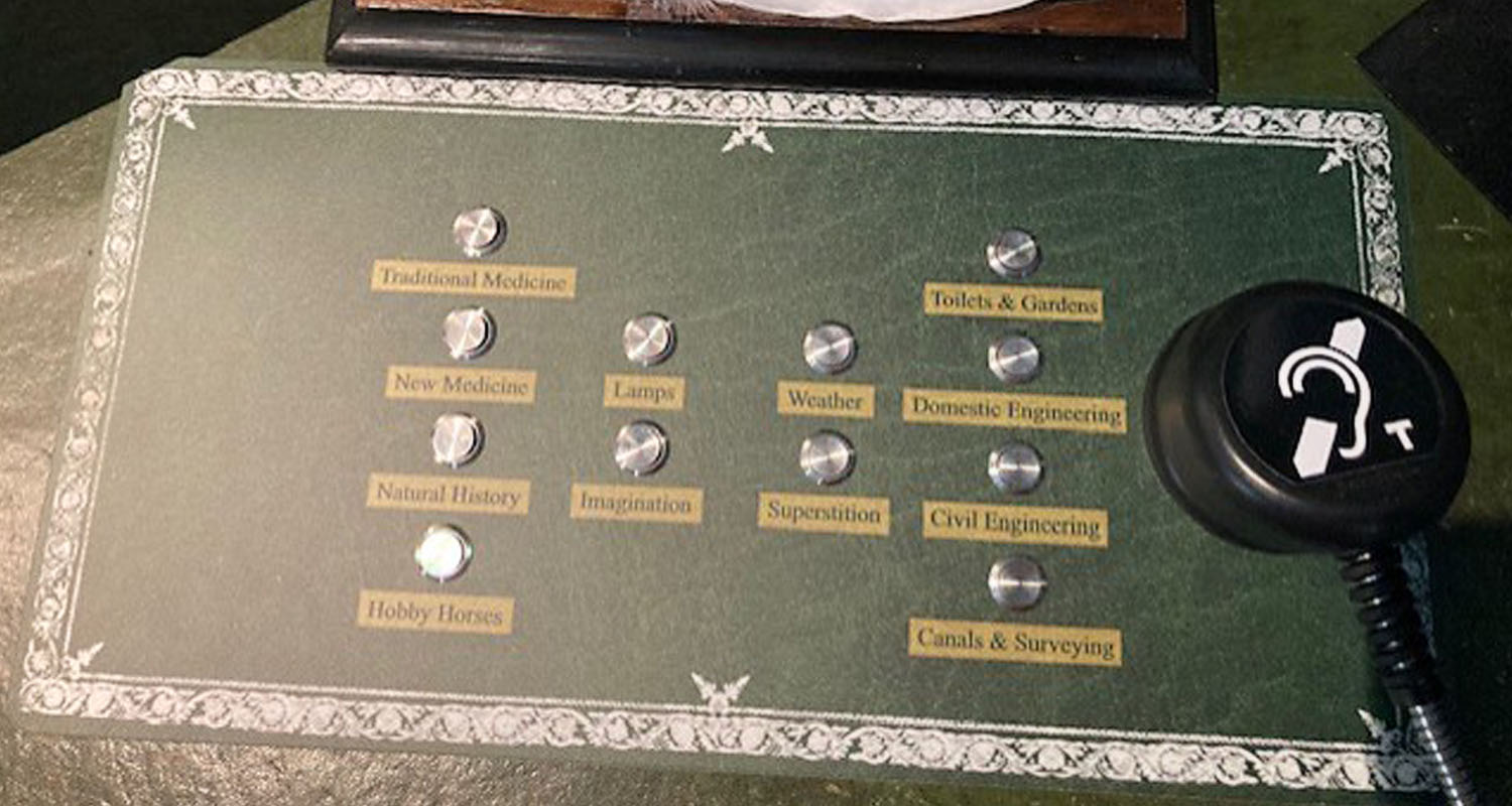 Audio Frame with Hearing Loop Heavy Duty Handset at Erasmus Darwin House