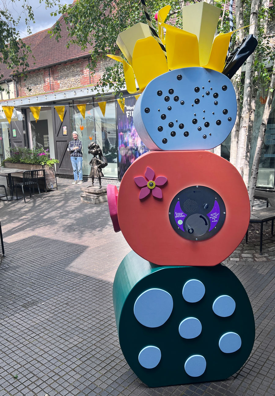 Oversized U-Turn installed in bespoke build at Roald Dahl Museum portrait