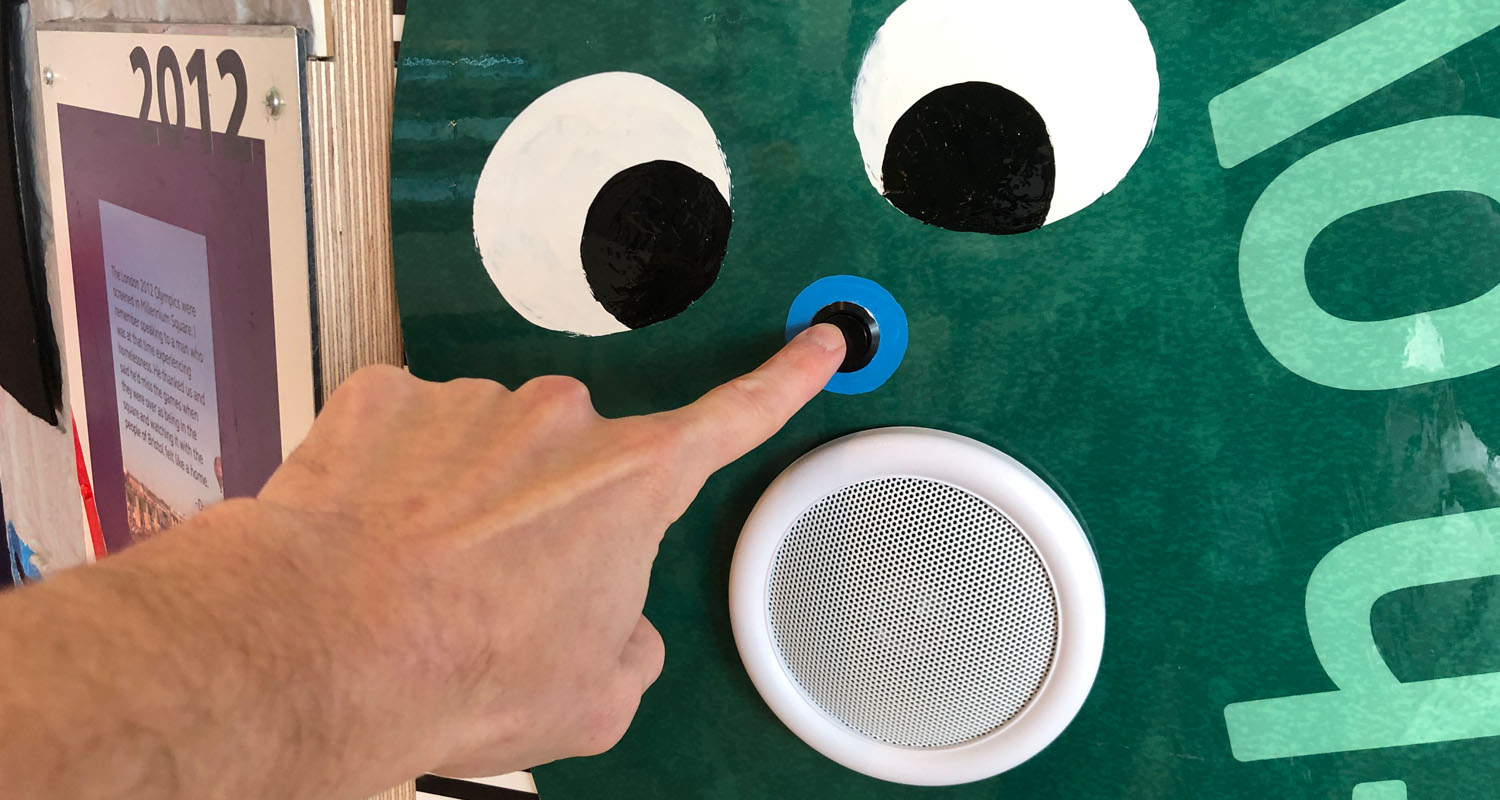 Through Panel Speaker in use at We The Curious