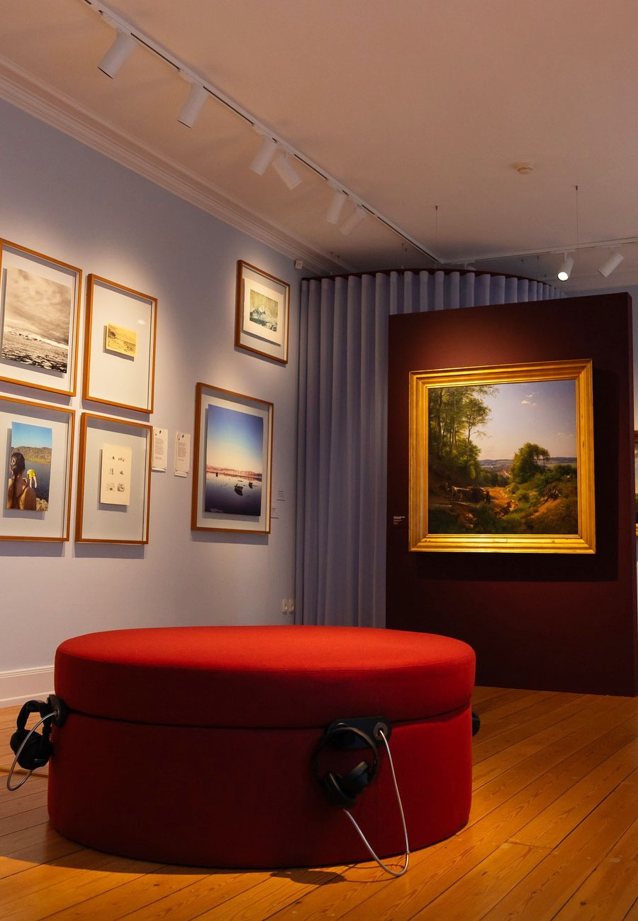 MKII Handsets installed with Horizontal Recoilers in furniture at Vejle Art Museum (portrait)