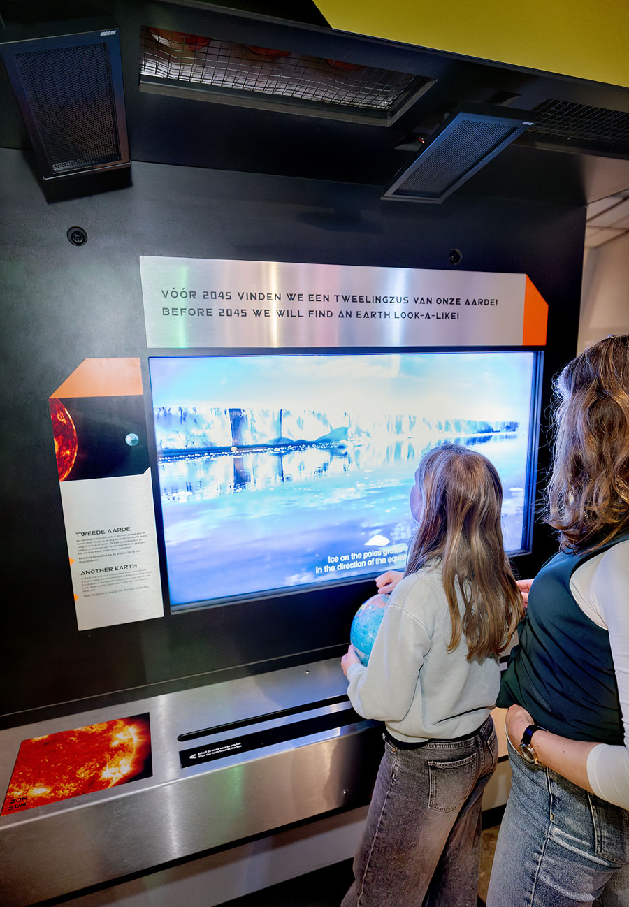 Directional Speakers in use at NEMO Science Museum (portrait)