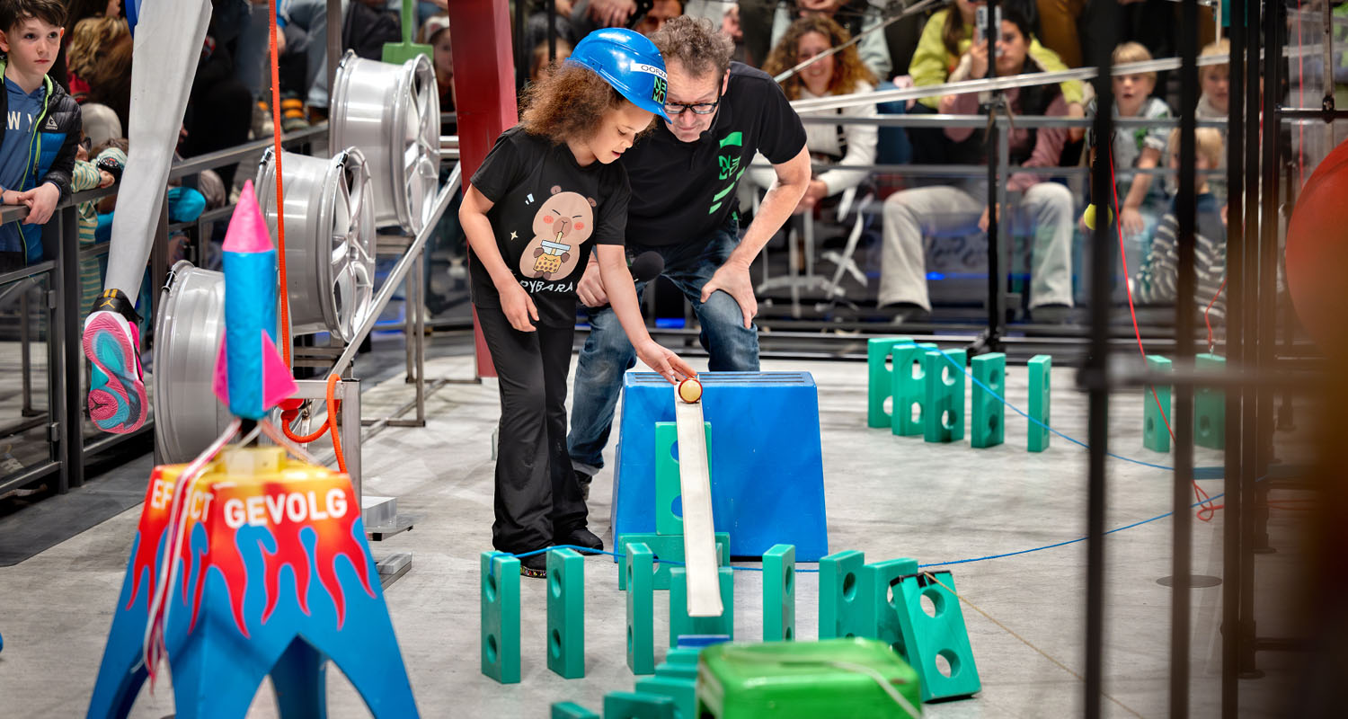 People interacting at NEMO Science Museum
