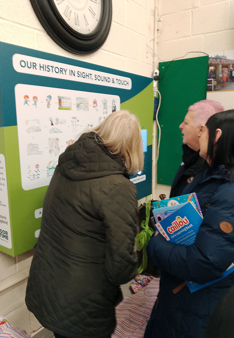 Bespoke Multi-Sensory Board in use at Shipley Glen Tramway