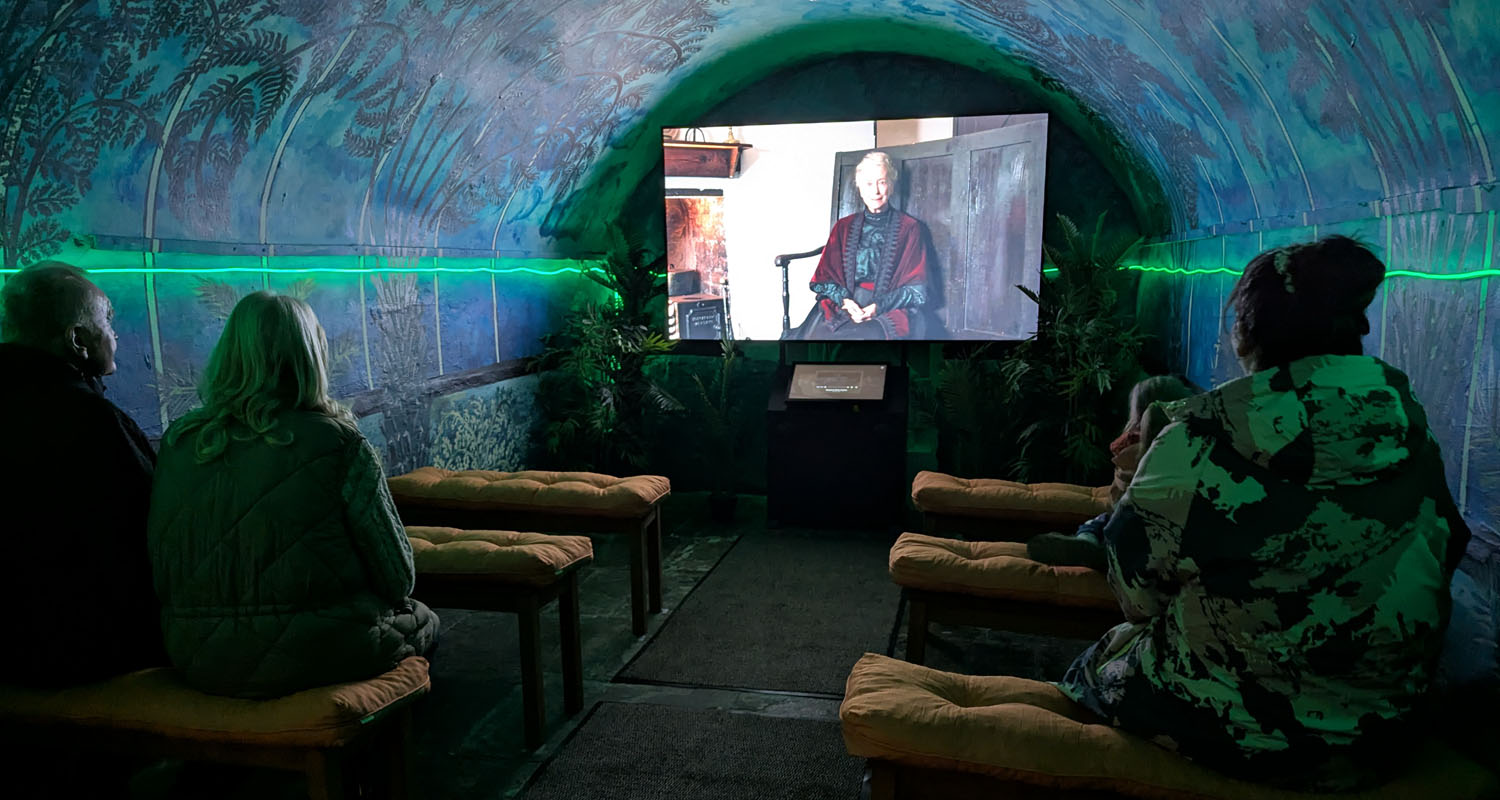 Large Mediascreen with Touchscreen controls at Cyfarthfa Castle