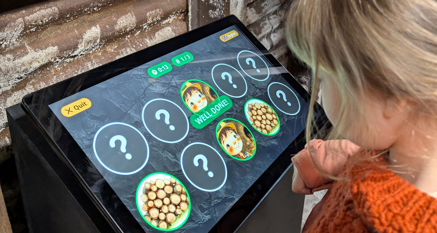 Lightbox 3 Games - Memory - at Cyfarthfa Castle