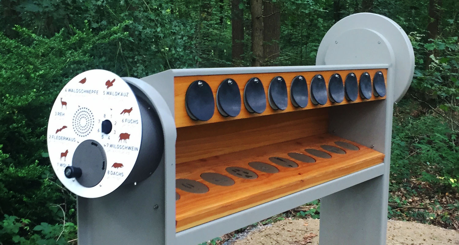 Bespoke U-Turn installed in an interactive station at Münster Nabu Adventure Trail