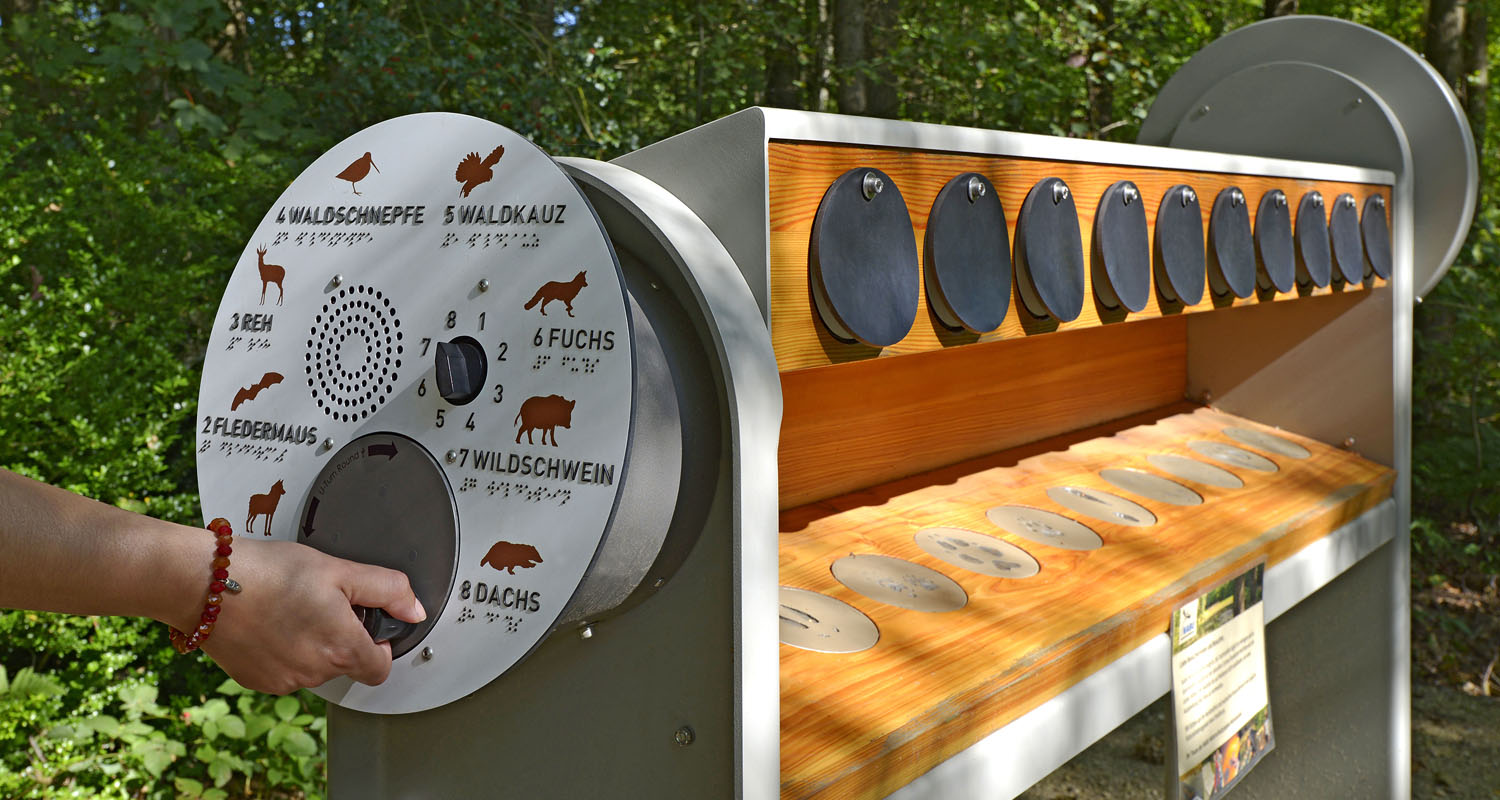 U-Turn with bespoke front panel installed in an interactive station at Münster Nabu Adventure Trail