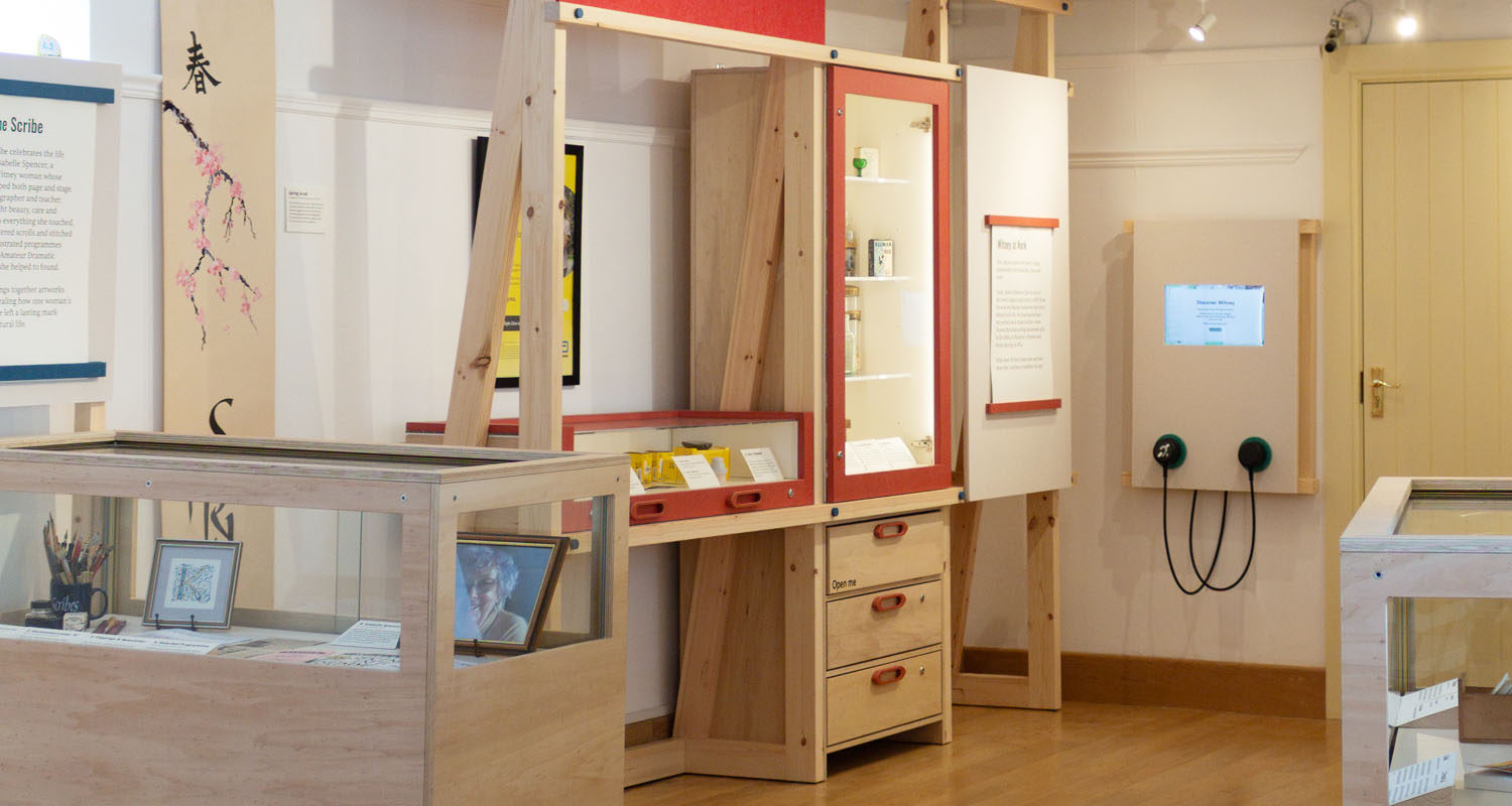 Interactive Map Unit with 15 Inch POS Android Tablet with Standard and Hearing Loop Heavy Duty Handsets at Witney and District Museum - Landscape - Sam Brown